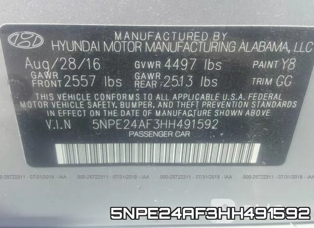 5NPE24AF3HH491592 фото 10