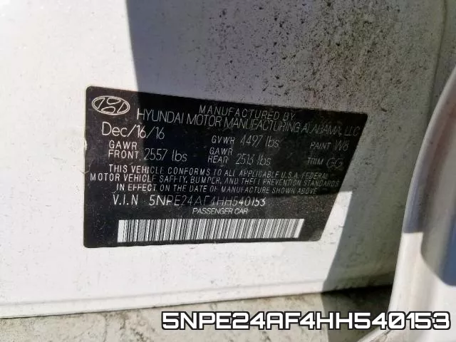 5NPE24AF4HH540153 фото 2