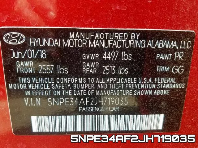 5NPE34AF2JH719035 фото 2