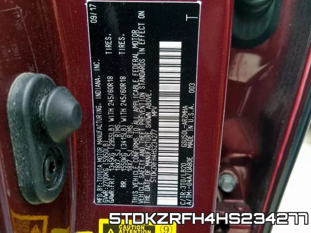 5TDKZRFH4HS234277 фото 2