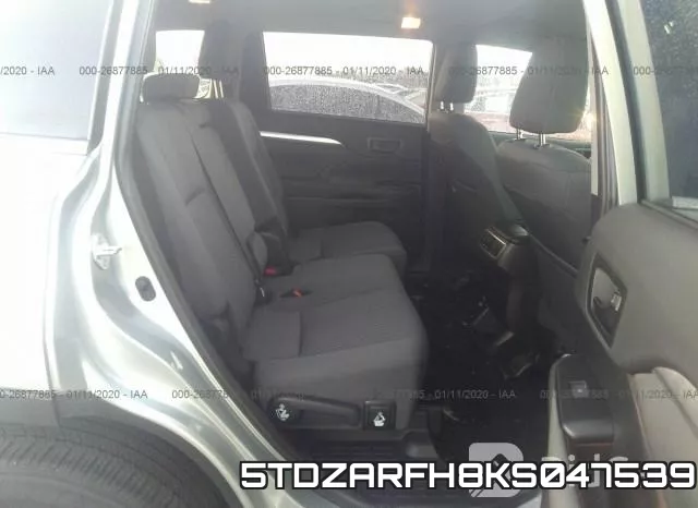 5TDZARFH8KS047539 фото 9