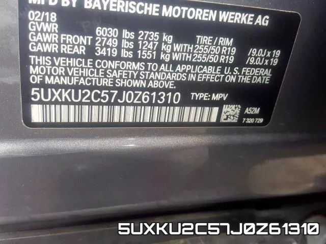 5UXKU2C57J0Z61310 фото 2