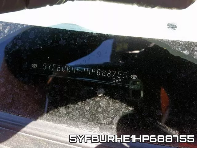 5YFBURHE1HP688755 фото 2
