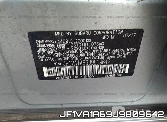 JF1VA1A69J9809642 фото 10