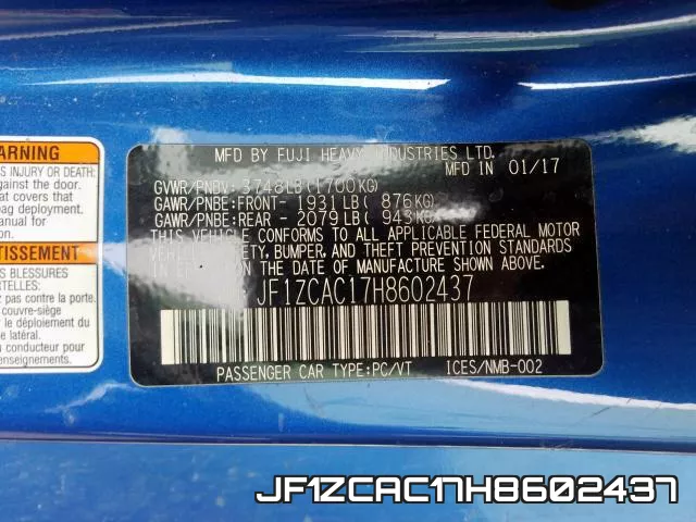 JF1ZCAC17H8602437 фото 2