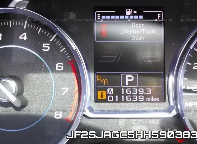JF2SJAGC5HH590383 фото 8