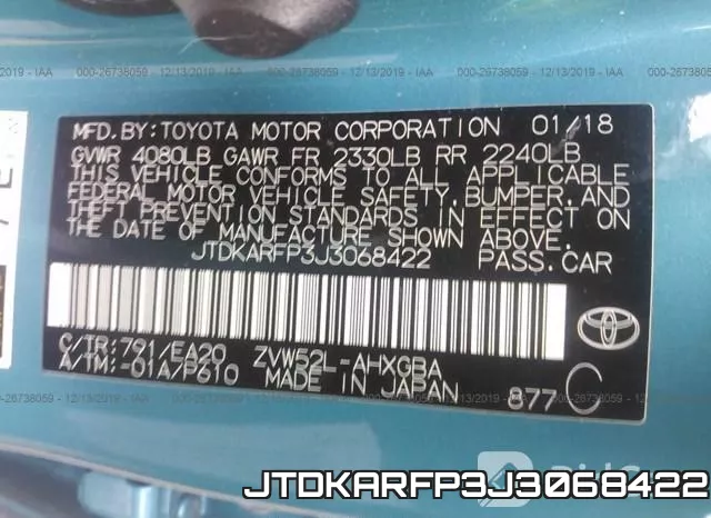 JTDKARFP3J3068422 фото 10