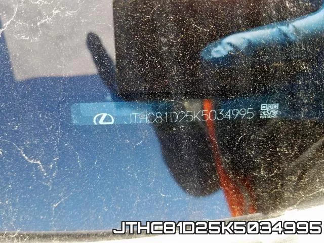 JTHC81D25K5034995 фото 2