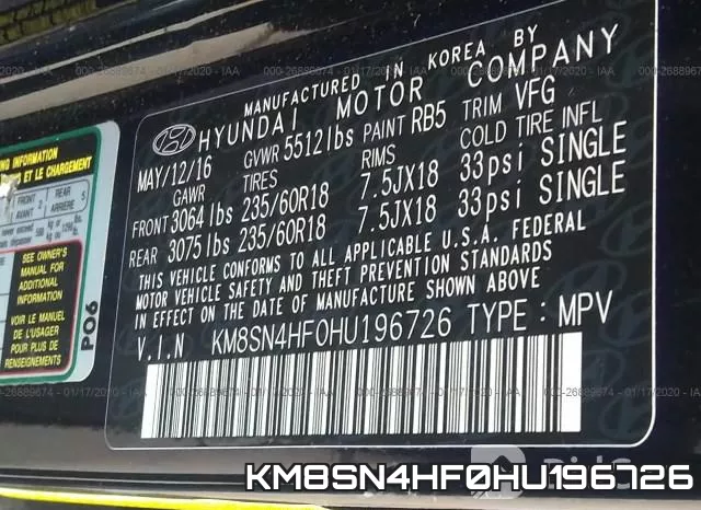 KM8SN4HF0HU196726 фото 10