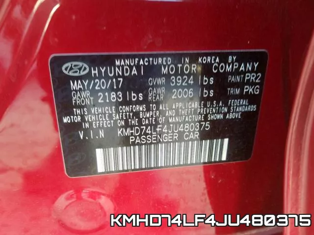 KMHD74LF4JU480375 фото 2