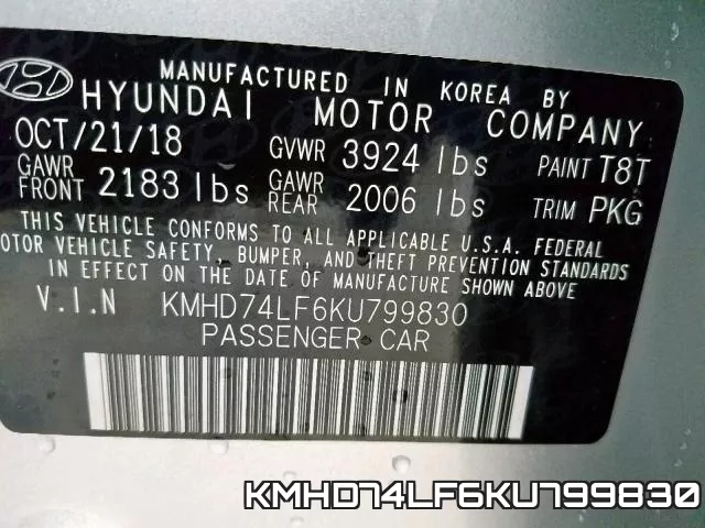 KMHD74LF6KU799830 фото 2