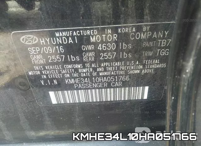 KMHE34L10HA051766 фото 10