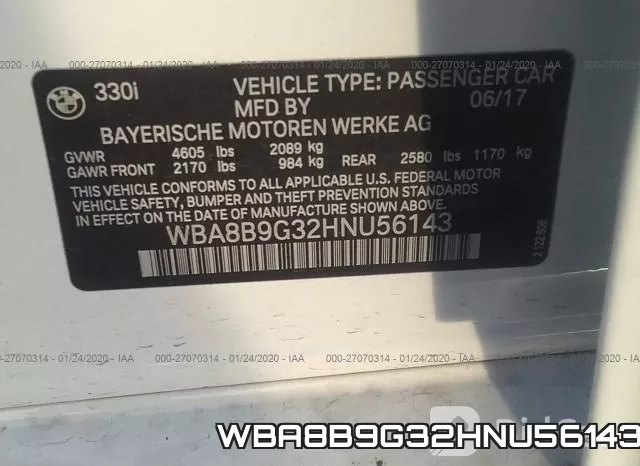WBA8B9G32HNU56143 фото 10