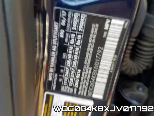 WDC0G4KBXJV017792 фото 2