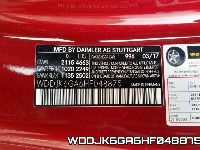 WDDJK6GA6HF048875 фото 2
