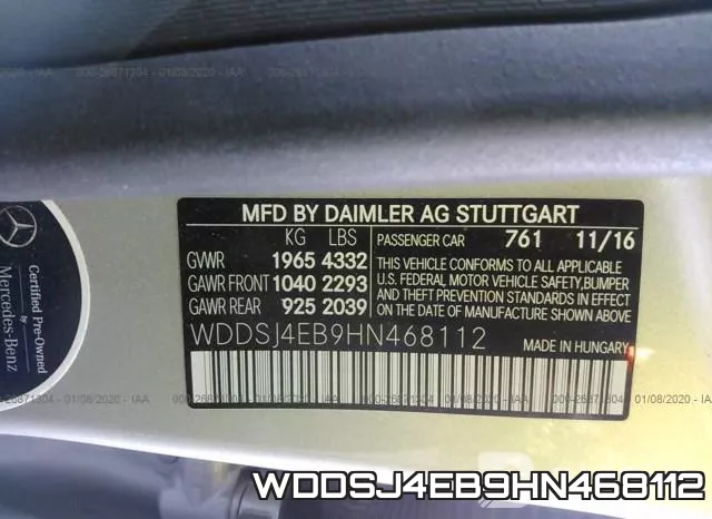 WDDSJ4EB9HN468112 фото 10