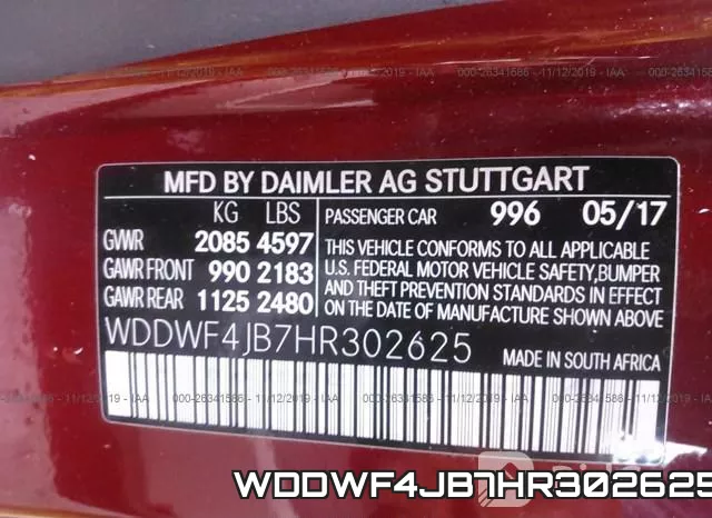 WDDWF4JB7HR302625 фото 10