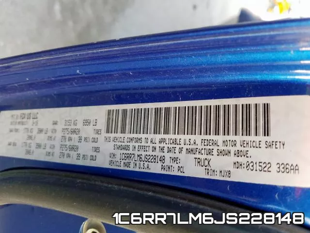 1C6RR7LM6JS228148 фото 2