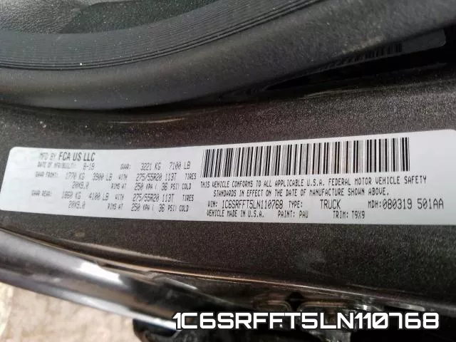 1C6SRFFT5LN110768 фото 2