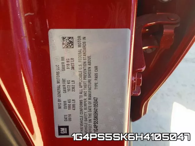 1G4PS5SK6H4105047 фото 2