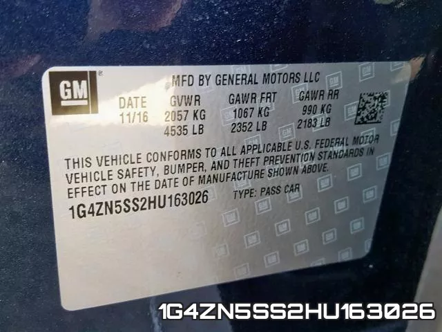 1G4ZN5SS2HU163026 фото 2