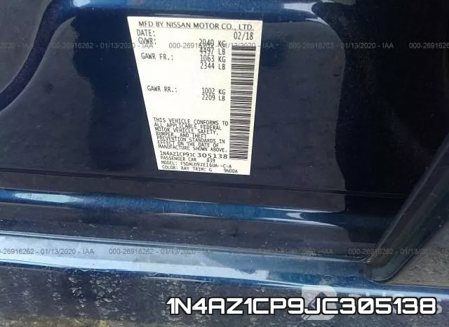1N4AZ1CP9JC305138 фото 10