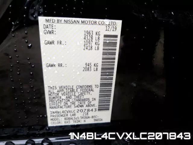 1N4BL4CVXLC207843 фото 2