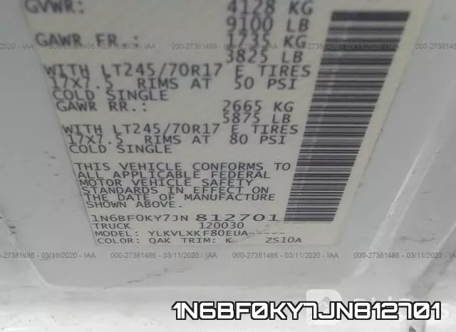 1N6BF0KY7JN812701 фото 10