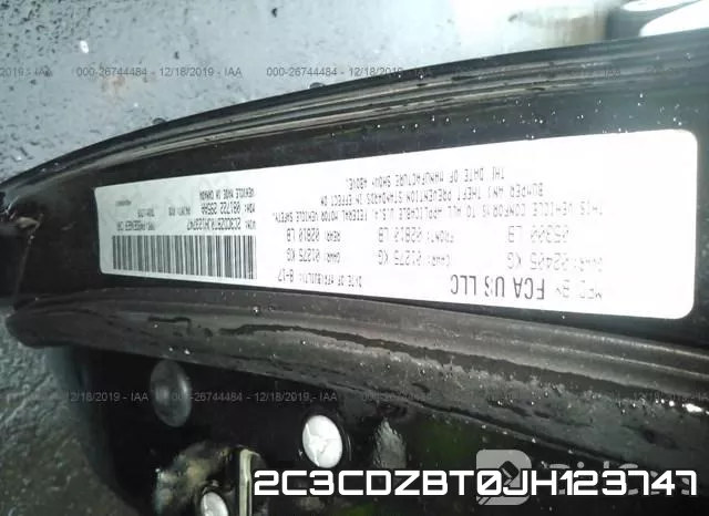 2C3CDZBT0JH123747 фото 10