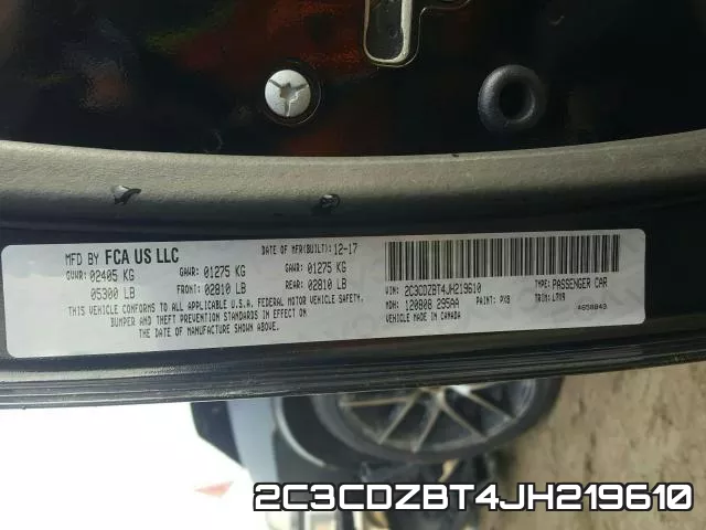 2C3CDZBT4JH219610 фото 2
