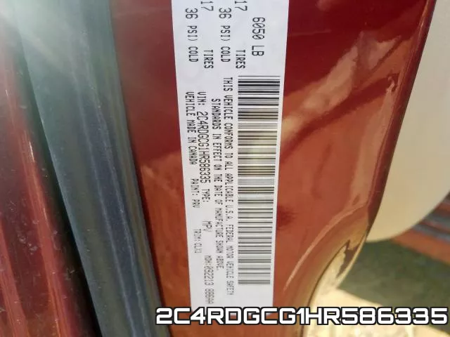 2C4RDGCG1HR586335 фото 2