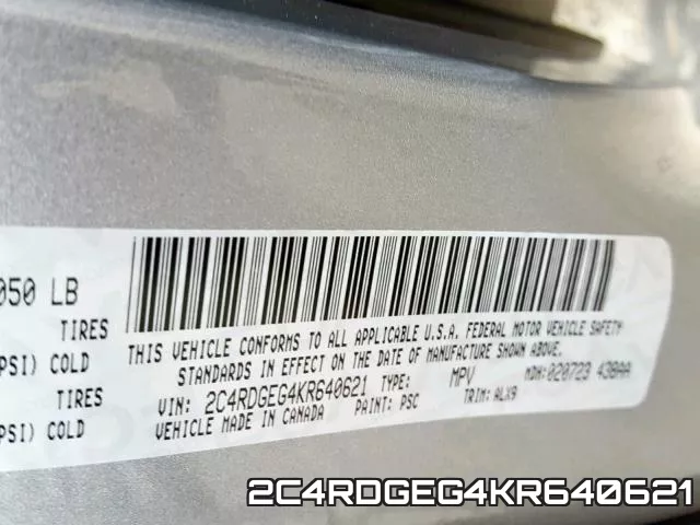 2C4RDGEG4KR640621 фото 2