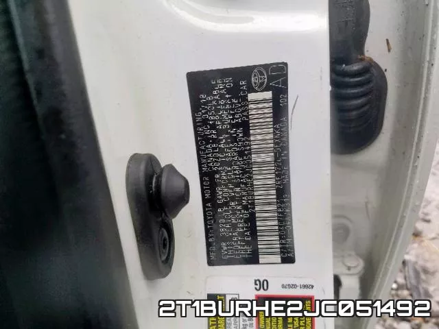 2T1BURHE2JC051492 фото 2