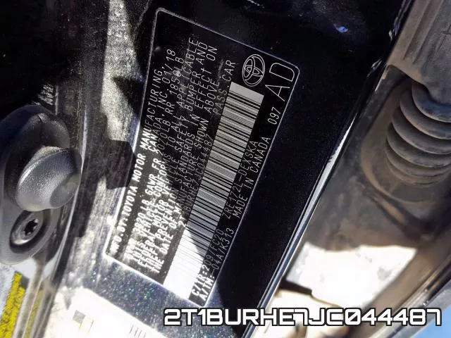 2T1BURHE7JC044487 фото 2
