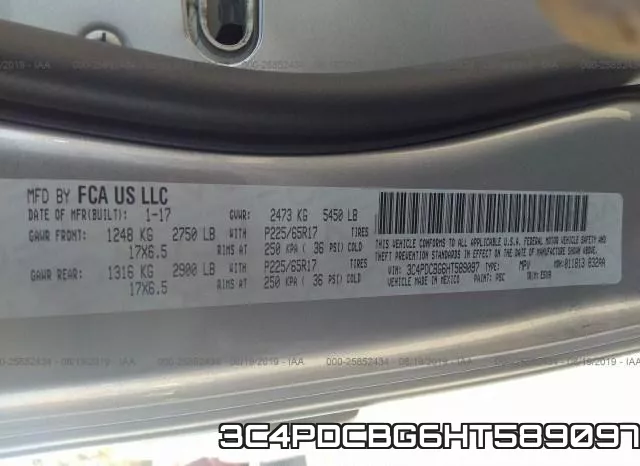 3C4PDCBG6HT589097 фото 10