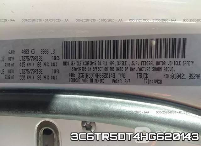 3C6TR5DT4HG620143 фото 10
