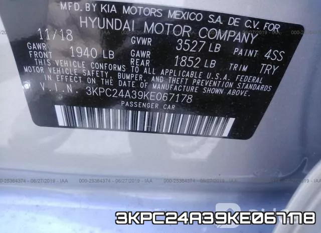 3KPC24A39KE067178 фото 10