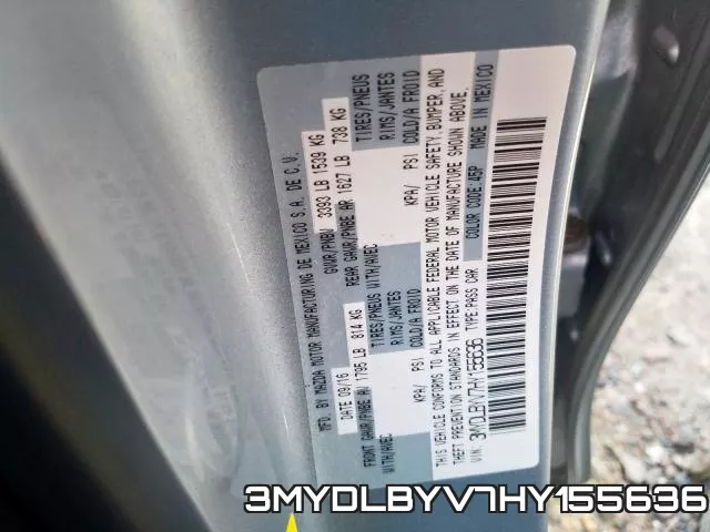 3MYDLBYV7HY155636 фото 2