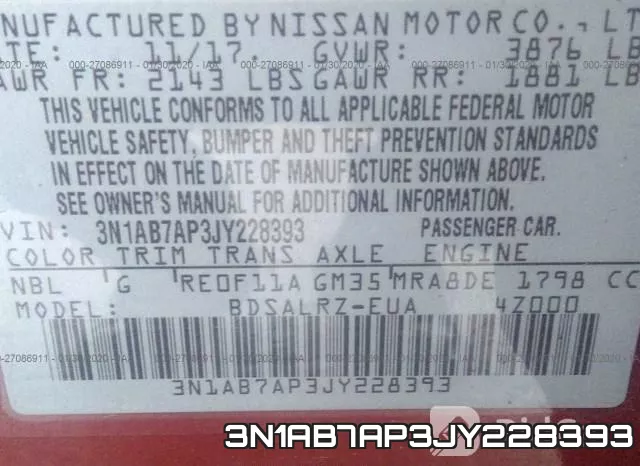 3N1AB7AP3JY228393 фото 10