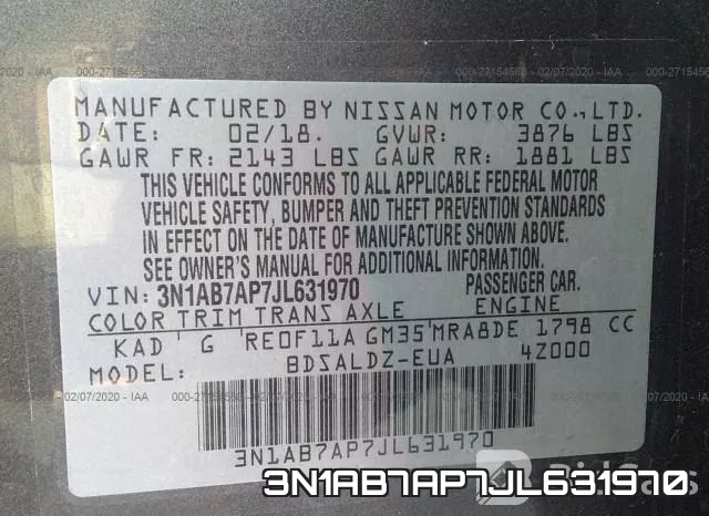 3N1AB7AP7JL631970 фото 10