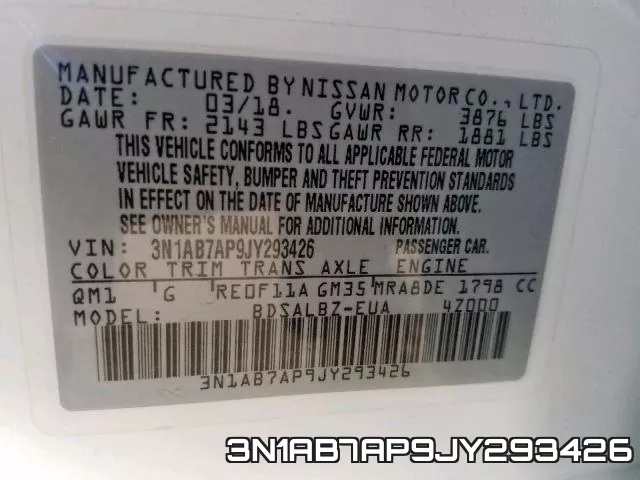 3N1AB7AP9JY293426 фото 2