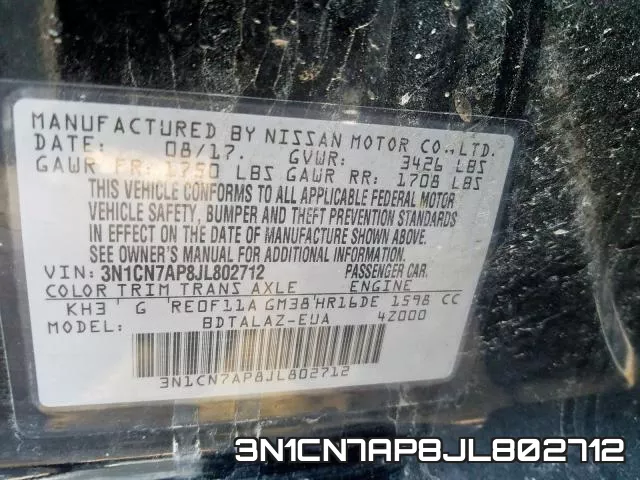 3N1CN7AP8JL802712 фото 2