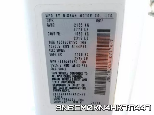 3N6CM0KN4HK717447 фото 2