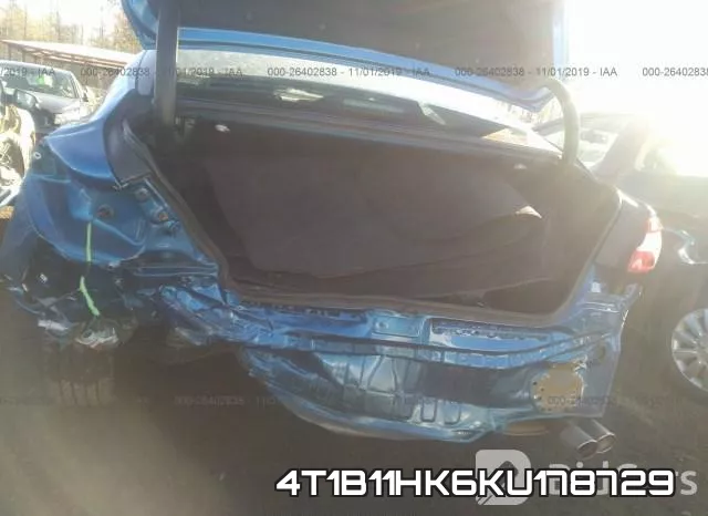 4T1B11HK6KU178729 фото 7