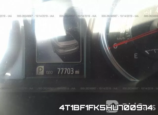 4T1BF1FK5HU700974 фото 8