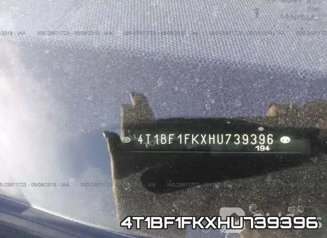 4T1BF1FKXHU739396 фото 10