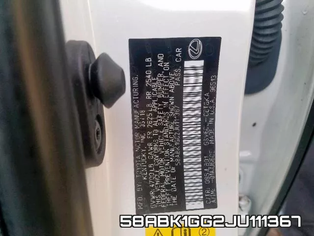 58ABK1GG2JU111367 фото 2