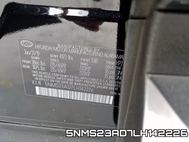 5NMS23AD7LH142226 фото 2