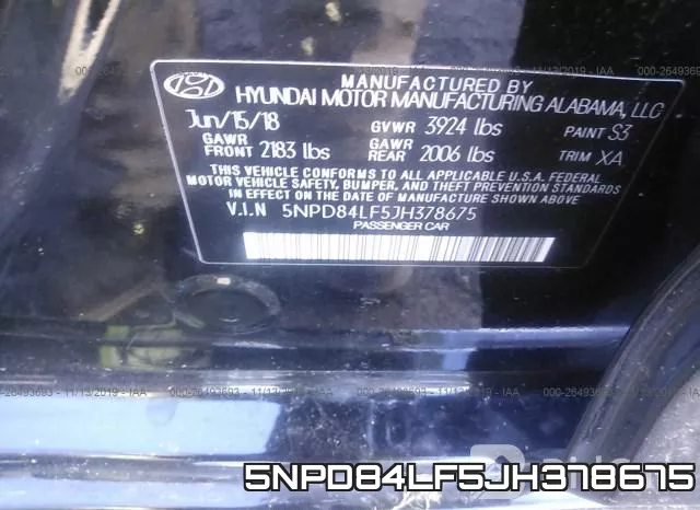 5NPD84LF5JH378675 фото 10
