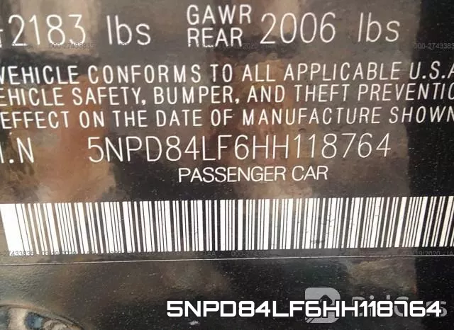 5NPD84LF6HH118764 фото 10